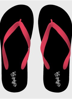Plain Black, With A red Strap