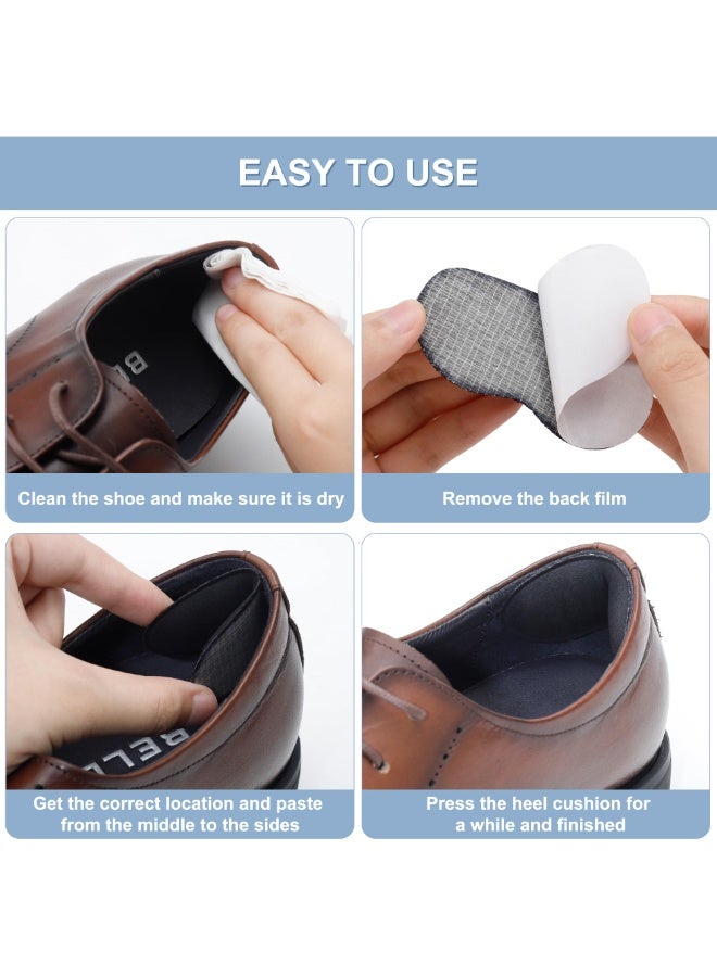 LEBOCADO 6 Pairs Heel Cushion Pads for Shoes Too Big, Shoe Grips Liners Heel Protectors for Loose Shoes, Heel Pain, Blisters and Rubbing, Anti Slip Shoe Filler Make Shoes Fit Tighter (3 Pairs Beige, 3 Pairs Black) - Image 5