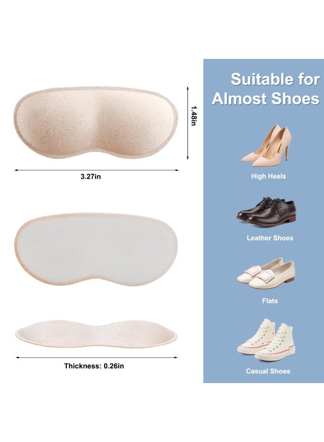 LEBOCADO 6 Pairs Heel Cushion Pads for Shoes Too Big, Shoe Grips Liners Heel Protectors for Loose Shoes, Heel Pain, Blisters and Rubbing, Anti Slip Shoe Filler Make Shoes Fit Tighter (3 Pairs Beige, 3 Pairs Black) - Image 3