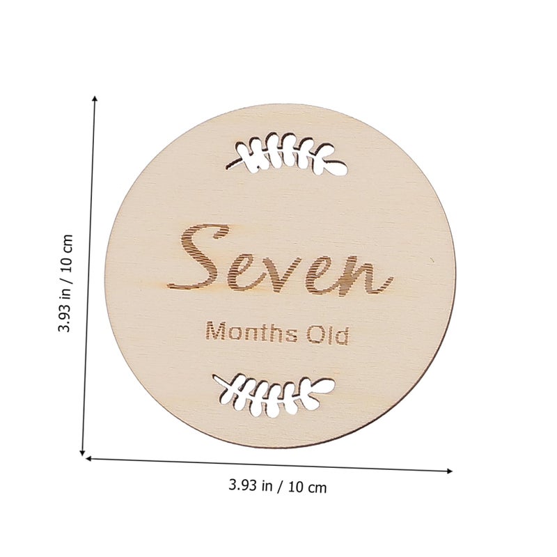 12Pcs Newborn Monthly Milestone Photo Cards For Full Moon Celebrations - Image 4