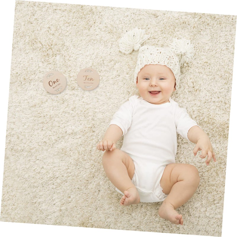 12Pcs Newborn Monthly Milestone Photo Cards For Full Moon Celebrations - Image 5