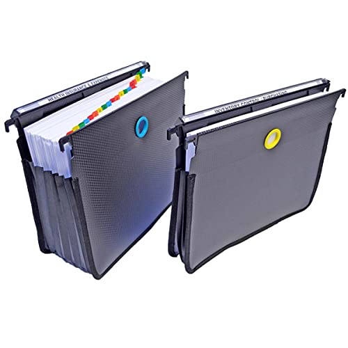 Ultimate Office MagniFile High-Capacity Hanging File Folders, 5" Expanding Files With Silicone Rubber Gussets and Sewn Nylon Edges (Set of 2) - Image 1