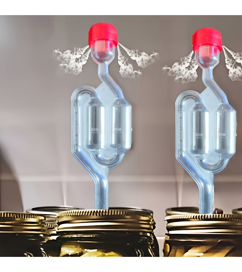 S Shaped Plastic Fermentation Air Locks 3pcs Durable Double Bubble Storage - Image 4