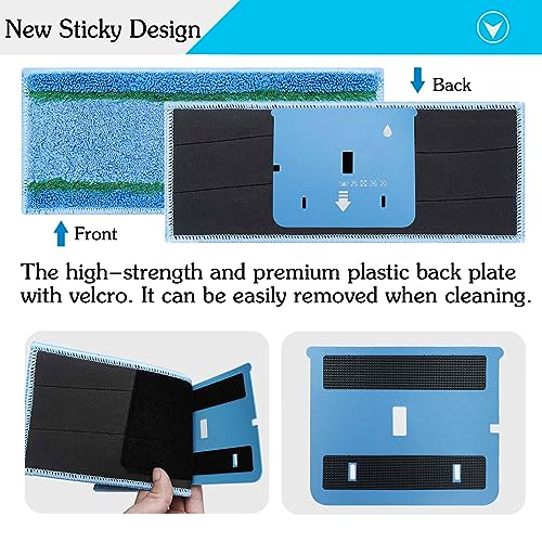 Extolife 8 Pack Upgraded M6 Wet Mopping Pads for iRobot Braava Jet M6 Series (6110) (6012) (6112) (6113) Ultimate Robot Mops, New Sticky Design, Detachable, Washable and Reusable M6 Pads Accessories Parts - Image 3