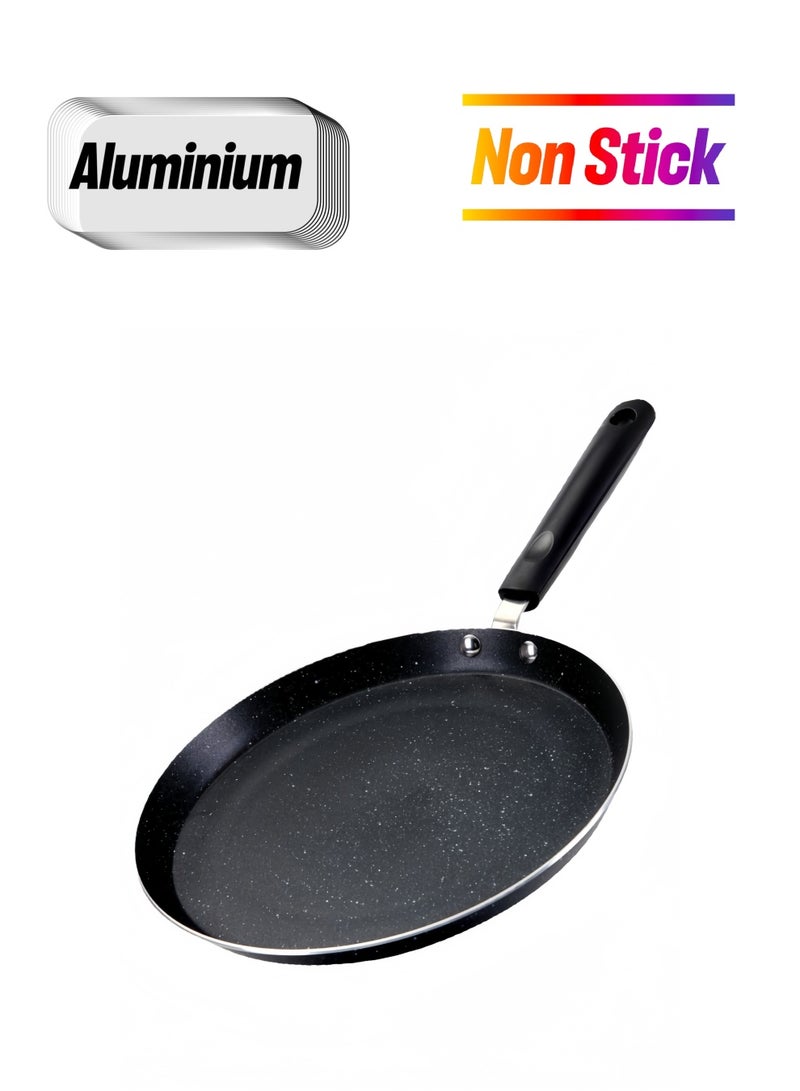 nihao 10 Inch Pan Non-stick Omelette Pan, Steak Pan, Baking Aluminum Frying Pan, Black - Image 1