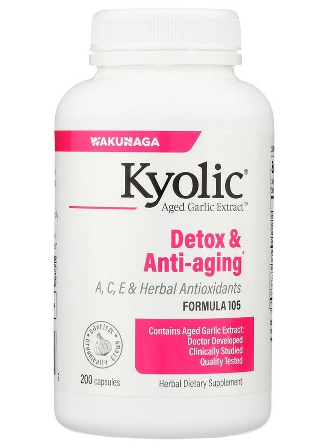 Kyolic Garlic Formula 105 Detox & Anti-Aging (200 Capsules) - Image 1
