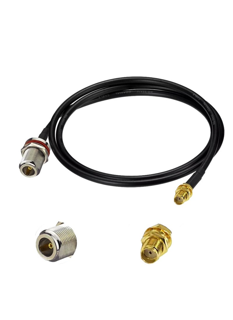 Ohm OHM N-type Female to SMA Female Antenna Cable 