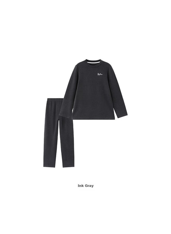 Yeehoo Children's Homewear Set Long Sleeve Long Pants Girls Pajamas Underwear Comfortable Skin-friendly - Image 2