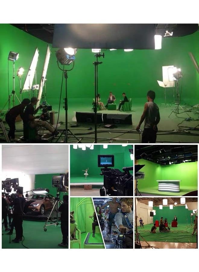 yongsheng Photography Studio Non-Woven Backdrop Background Green-1.5*2M-Screen Backdrop for Photography,Virtual GreenScreen Background Sheet  - Image 5