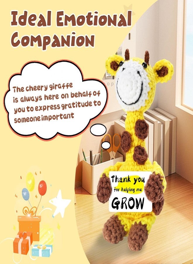 Hoedia Handmade Giraffe Crochet Stuffed Animal Gifts for Women and Men: Birthday Retirement Christmas Anniversary Thank You Appreciation Present for Mom/Teacher/Friend/Him/Her - Image 4