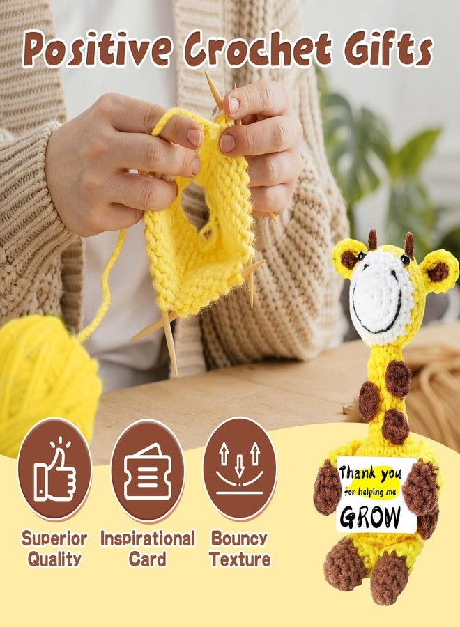Hoedia Handmade Giraffe Crochet Stuffed Animal Gifts for Women and Men: Birthday Retirement Christmas Anniversary Thank You Appreciation Present for Mom/Teacher/Friend/Him/Her - Image 3