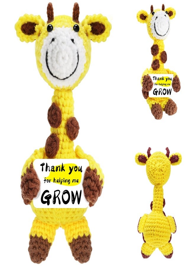 Hoedia Handmade Giraffe Crochet Stuffed Animal Gifts for Women and Men: Birthday Retirement Christmas Anniversary Thank You Appreciation Present for Mom/Teacher/Friend/Him/Her - Image 1