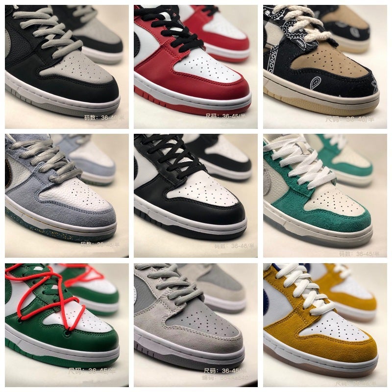 Dunk Low-Top Sb Men'S Shoes Air Force Pure White Putian Aj Women'S Shoes Shadow Gray Panda Frozen Pure Original Poison - Image 2