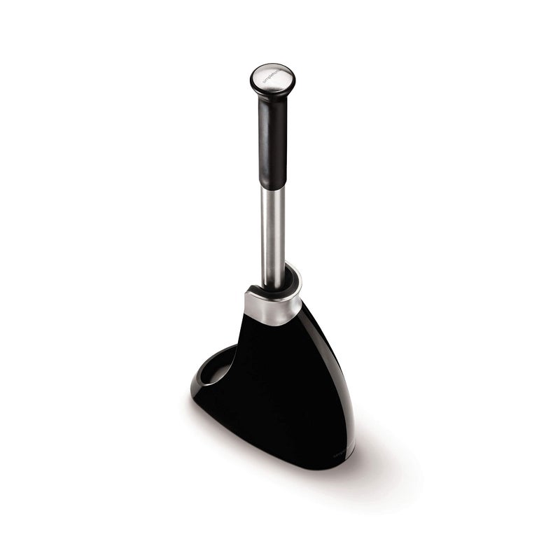 simplehuman Toilet Brush with Caddy Stainless Steel, Black - Image 4