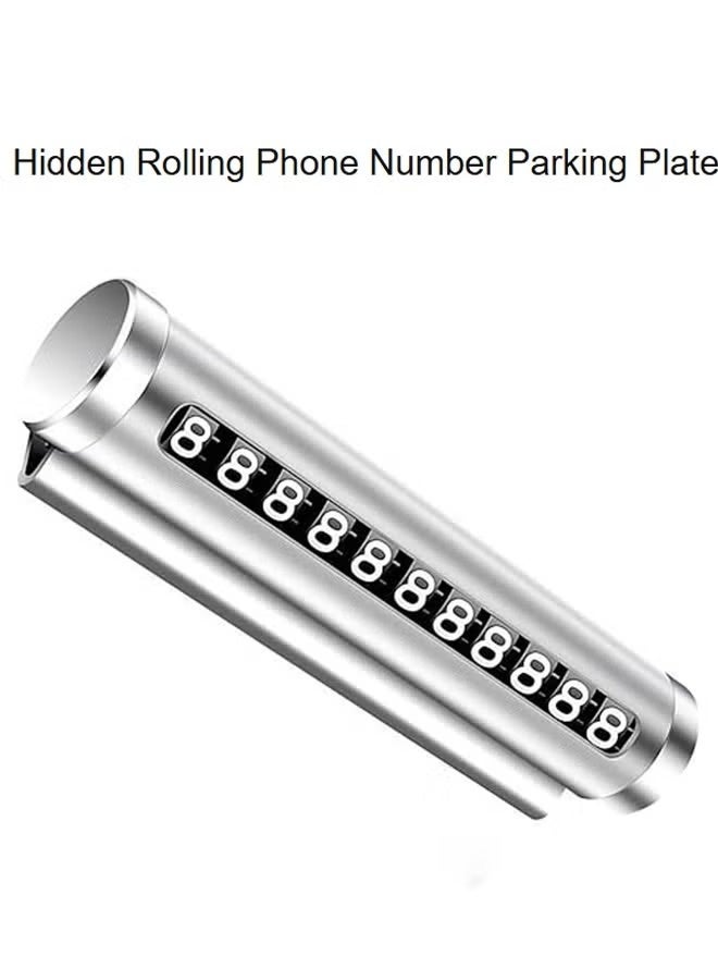 Temporary Car Parking Number Plate Card – Hidden Phone Number Display Sign for Vehicles, Easy Contact Parking Accessory - Image 2