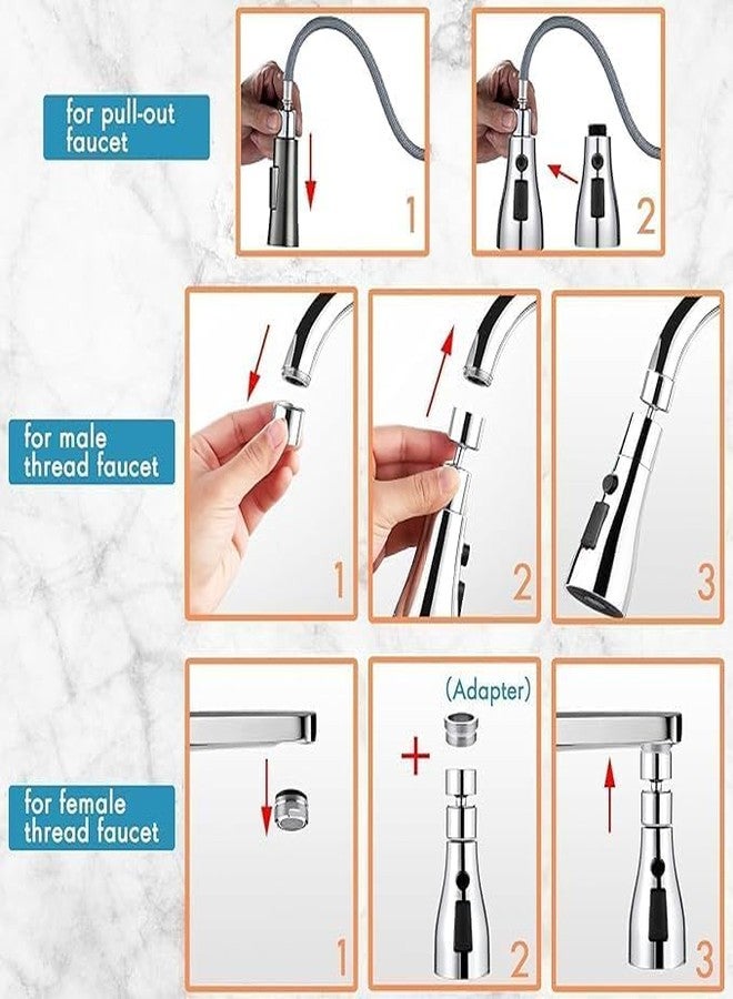 Copelle Tap Extender for Kitchen Sink, Flexible Faucet with Tap Extension for Convenient Use Upgrade Your Kitchen Sink with Flexible Tap for Easy Access - Image 3