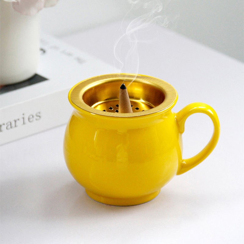 Ceramics Incense Burner Incense Cone Holder Nordic Style Censer Adornment - Image 2