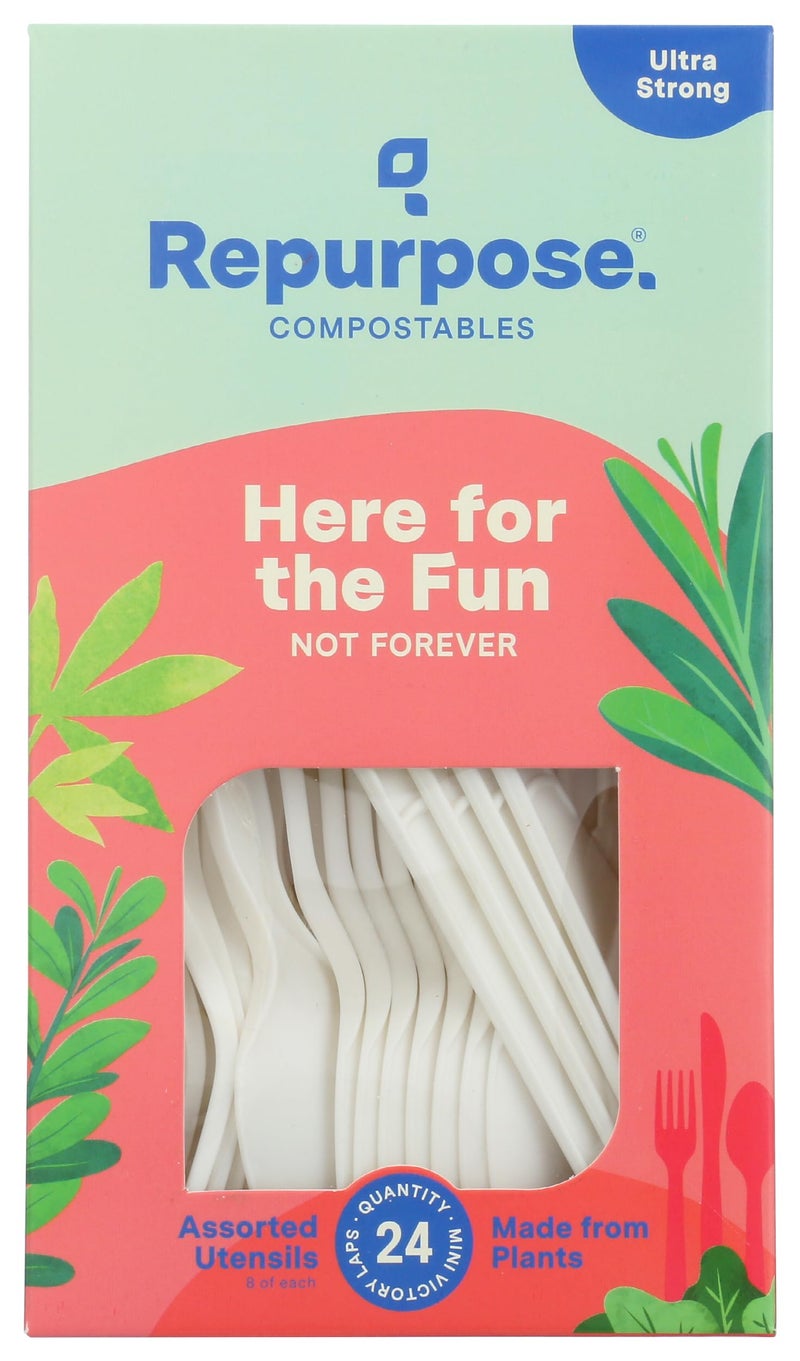 Repurpose Compostables Repurpose, Utenstils Repurpose Combo Set, 24 Count - Image 1