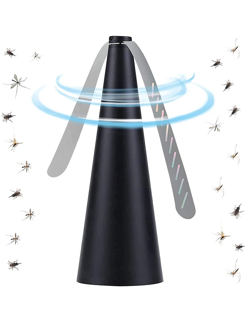 RATSAW 2 حزمة من مراوح الطيران للطاولات، مروحة طاردة للطيران في الأماكن المغلقة والخارجية مع شفرات ثلاثية الأبعاد تعمل بالبطاريات - Image 2