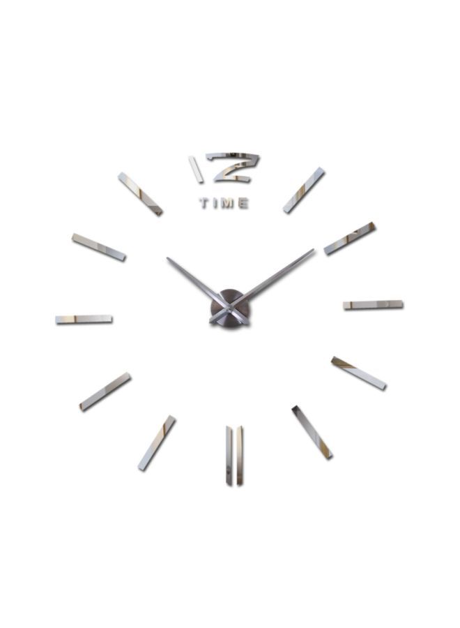 NIBEMINENT DIY Nordic Style Wall Clock Silver 15x10x4.5cm  - Image 1