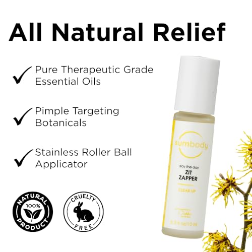 Sumbody Acne Serum for Face Zit Zapper Blemish Pimple Reducer Women Men Teens Facial Serum Acne Scars Red Spot Remover Pore Reducer RollOn Skin Care Formula Clear Skin Made in USA - Image 5