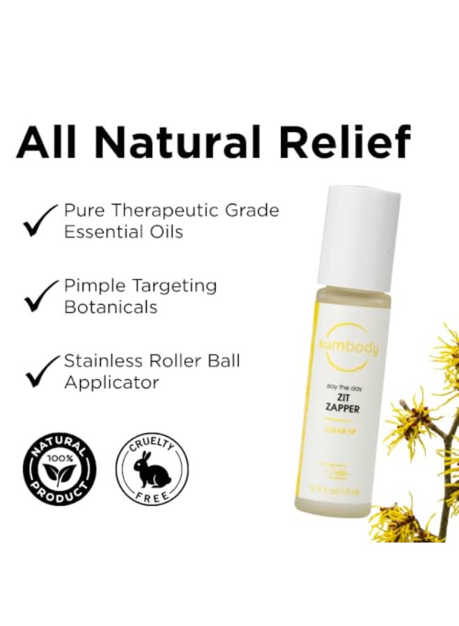 Sumbody Acne Serum for Face Zit Zapper Blemish Pimple Reducer Women Men Teens Facial Serum Acne Scars Red Spot Remover Pore Reducer RollOn Skin Care Formula Clear Skin Made in USA - Image 4