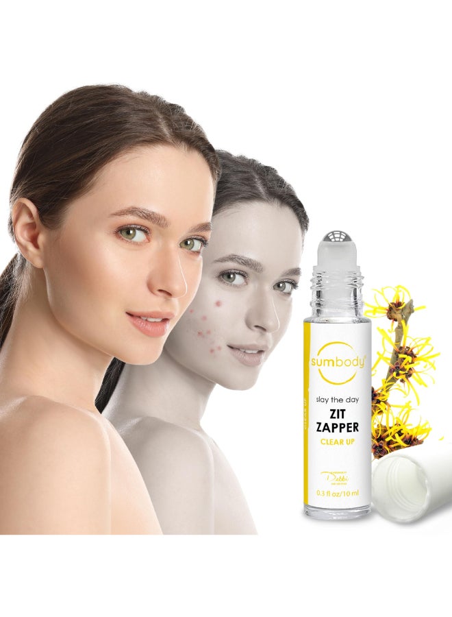 Sumbody Acne Serum for Face Zit Zapper Blemish Pimple Reducer Women Men Teens Facial Serum Acne Scars Red Spot Remover Pore Reducer RollOn Skin Care Formula Clear Skin Made in USA - Image 3