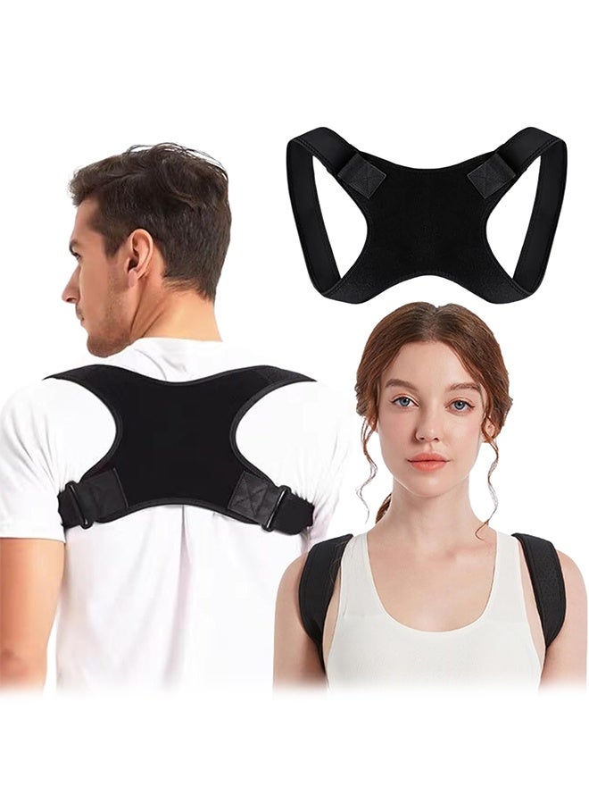 جيفت دعامة الظهر لتصحيح وضعية الجسم، دعامة مسامية قابلة للتهوية للنساء والرجال، دعامة ظهر مريحة للرجال، لتخفيف آلام العمود الفقري والكتف. - Image 1
