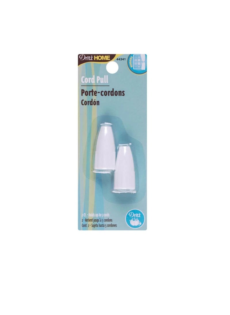 Dritz Home Cord Pulls 2/Pkg White - pzsku/Z0E30E097F07DFAF519BFZ/45/_/1652685311/467398c3-e690-4a2a-b0e3-2ead878f573f