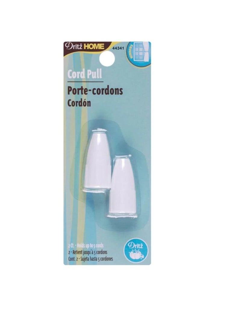 Dritz Home Cord Pulls 2/Pkg White - pzsku/Z0E30E097F07DFAF519BFZ/45/_/1652685311/78c68639-bf6a-4b61-a3e4-654371326a3a