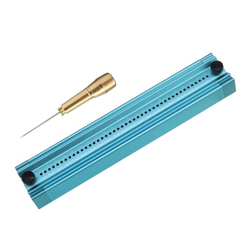 Sthmeyue Bookbinding Hole Punching Kit, Complete Set with Awl, Cradle, Aluminum Alloy, Self-Locking Design for DIY Crafts, Notebooks, Journals, Planners (Bidirectional Limit) - Image 1