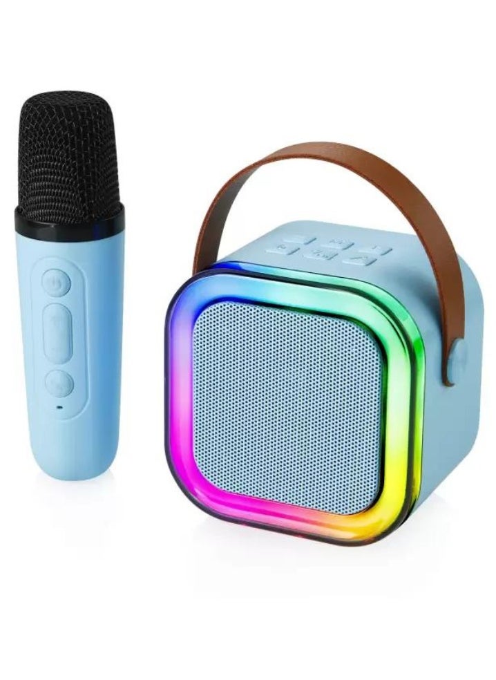 Zashe Kids Karaoke Machine – Portable Bluetooth Speaker Toy with 2 Wireless Microphones & Colorful Lights, Fun Singing Gift for Boys & Girls Multicolour  - Image 2