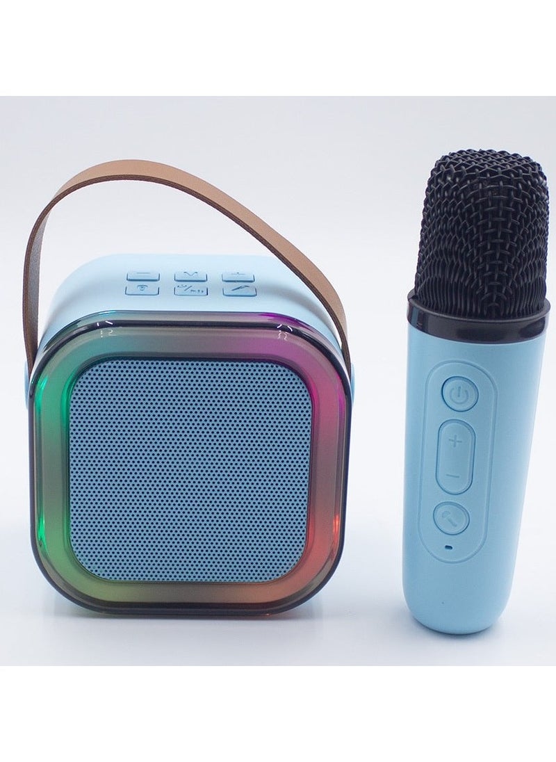 Zashe Kids Karaoke Machine – Portable Bluetooth Speaker Toy with 2 Wireless Microphones & Colorful Lights, Fun Singing Gift for Boys & Girls Multicolour  - Image 1
