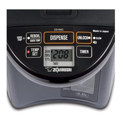 Zojirushi CD-NAC40BM Micom Water Boiler and Warmer (4-Liter, Metallic Black) - Image 5