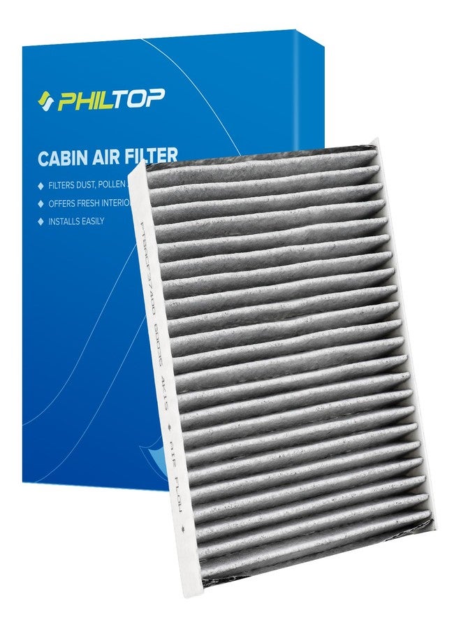 PHILTOP فلتر هواء المقصورة من فيلتوب، بديل لـ CF12312، نيسان فيرسا 2020-2023 سعة 1.6 لتر، نيسان كيكس 2018-2023 سعة 1.6 لتر، فلتر هواء مقصورة ممتاز مزود بفلتر كربون نشط - Image 1