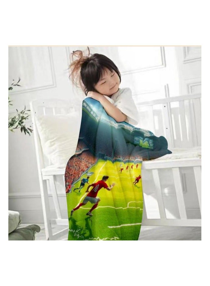 general Children's or student cartoon flannel thin blanket (warm and comfortable, suitable for sleep, games) 100cm*150cm - 949 - Image 3