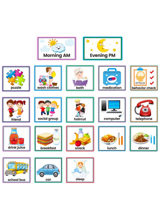 Generic - Children Visual Schedule Daily Work Schedule Kids Visual Schedule Calendar-Color:German - Image 1