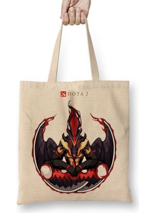 Baskı Dükkanı Print Shop Bloodseeker Dota 2 Tote Bag Long Handle 