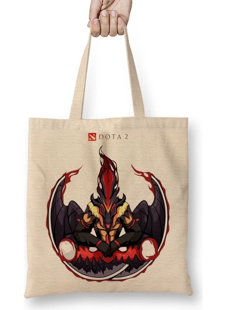 Baskı Dükkanı Print Shop Bloodseeker Dota 2 Tote Bag Long Handle 