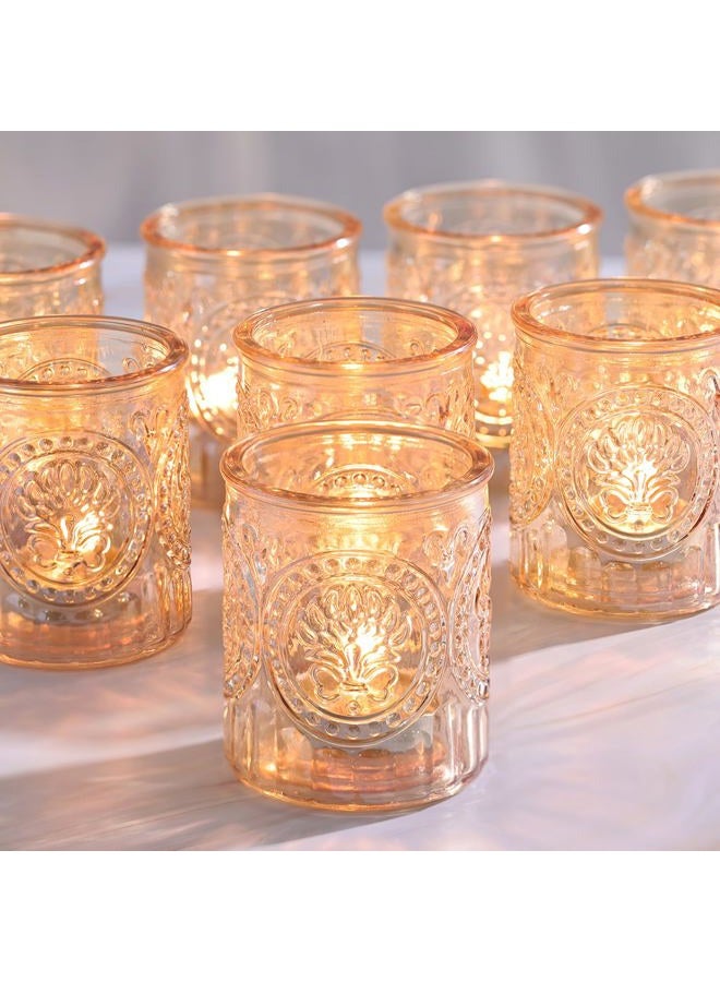 Simeitol 12pcs Gold Votive Candle Holders, Baby Shower Tealight Candle Holders for Table Centerpiece, Boho Wedding, Christmas, Home & Party Decorations - Image 1