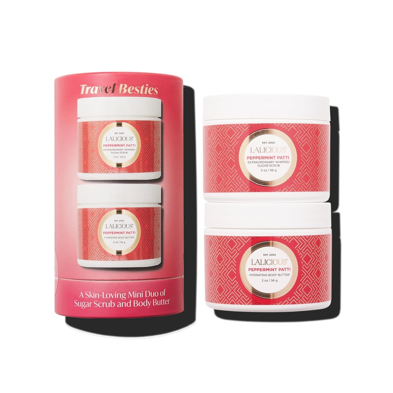 LALICIOUS Set Sugar Peppermint Scrub Scrub and Body Butter