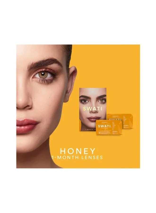 swati Cosmetics Coloured Contact Lenses  Honey 1 Months