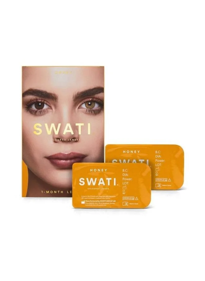 swati Cosmetics Coloured Contact Lenses  Honey 1 Months