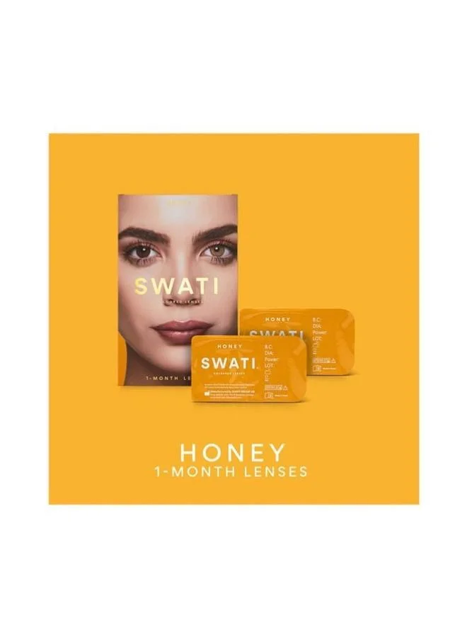 swati Cosmetics Coloured Contact Lenses  Honey 1 Months