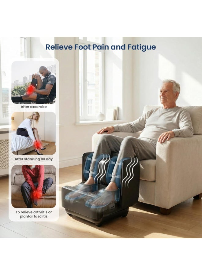 DubaiGallery Electric Foot and Leg Massager with Heat, Air Compression, Vibration and Relaxation, Full Foot Massage Machine for Home, Office and Daily Recovery, Adjustable Massage Settings, Comfortable Wraparound Design, Easy Control - Image 5