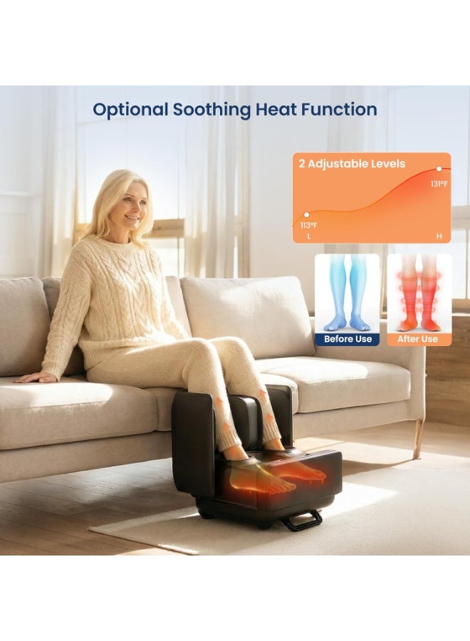 DubaiGallery Electric Foot and Leg Massager with Heat, Air Compression, Vibration and Relaxation, Full Foot Massage Machine for Home, Office and Daily Recovery, Adjustable Massage Settings, Comfortable Wraparound Design, Easy Control - Image 4
