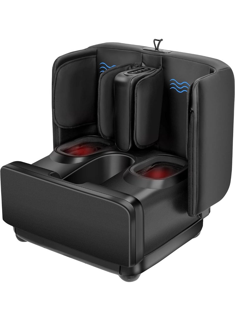DubaiGallery Electric Foot and Leg Massager with Heat, Air Compression, Vibration and Relaxation, Full Foot Massage Machine for Home, Office and Daily Recovery, Adjustable Massage Settings, Comfortable Wraparound Design, Easy Control - Image 1