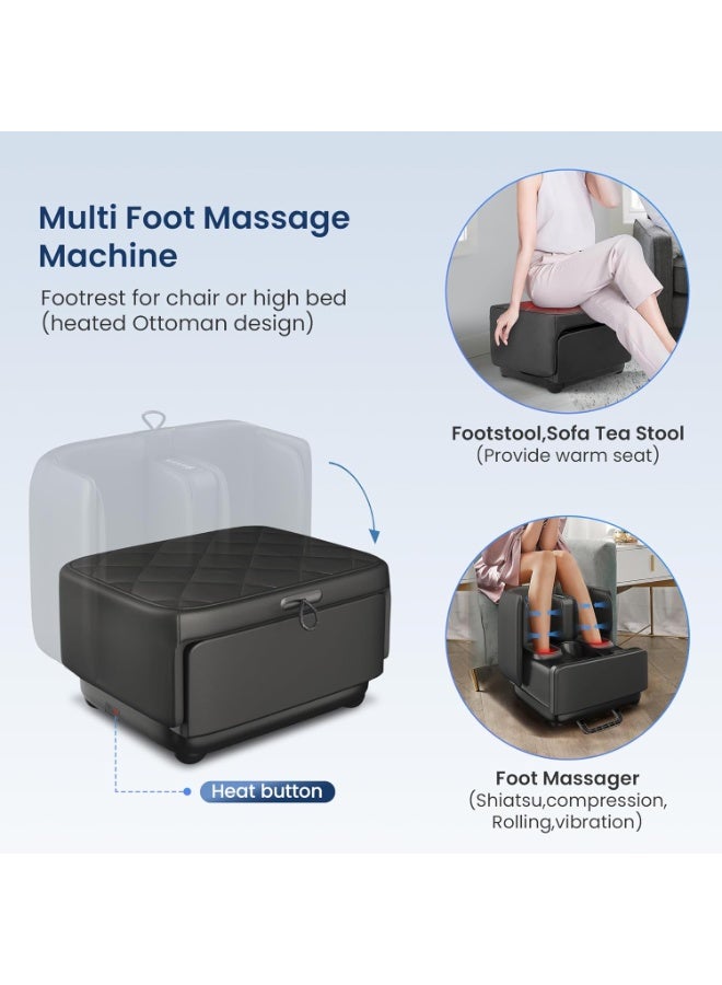 DubaiGallery Electric Foot and Leg Massager with Heat, Air Compression, Vibration and Relaxation, Full Foot Massage Machine for Home, Office and Daily Recovery, Adjustable Massage Settings, Comfortable Wraparound Design, Easy Control - Image 2