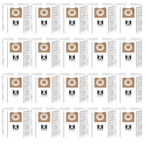 LANROON 20 Pack VF3502 Vacuum Bags Compatible with Ridgid 12-16 Gallon Vacuum WD1950 WD1956 WD1850 WD1851 RV2400HF WD1450 WD1680 WD1270 - Image 1