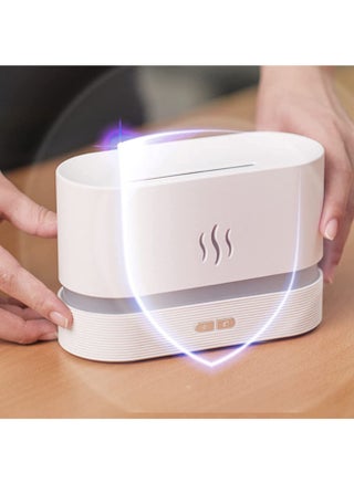 Flame Air Diffuser Aromatherapy Air Humidifier, 180ml Cool Mist Mini Humidifier Desktop Air Aroma Diffuser, Auto-Off Safety Switch Noiseless Aroma Diffuser for Home Office - pzsku/Z0E31616687883676E983Z/45/_/1669741136/fba4dc90-8e59-4191-8b54-0fbad684dd83